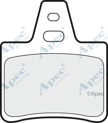 APEC BRAKING Комплект тормозных колодок, дисковый тормоз PAD650